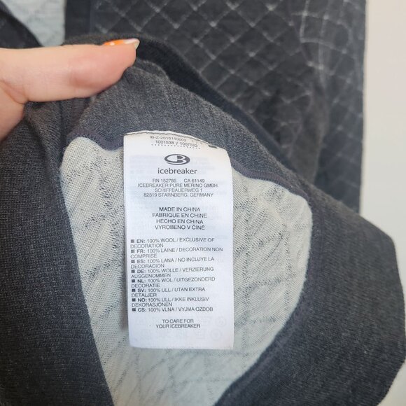 Icebreaker Merino Wool Affinity Thermo Half Zip - Grey - Picture 6 of 16